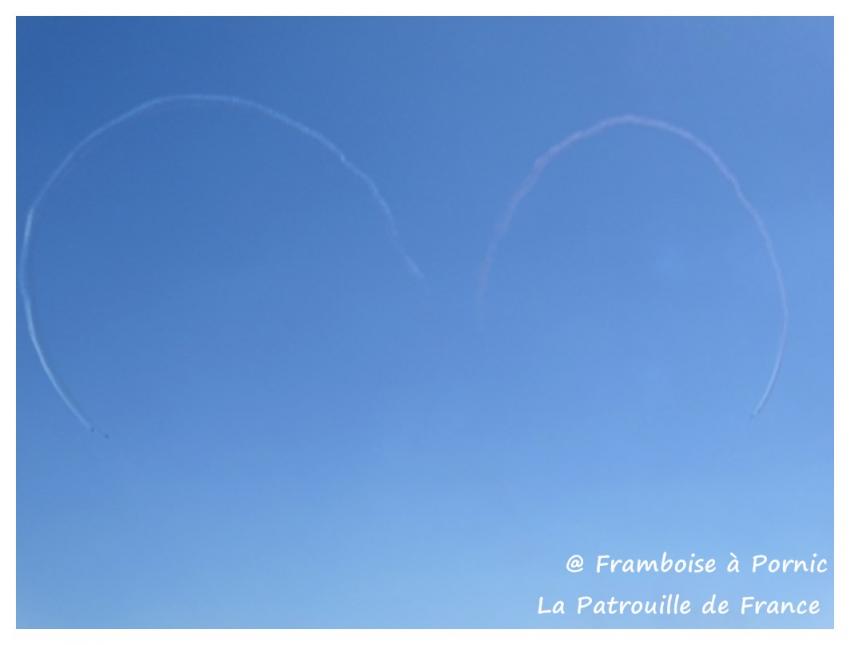 Pornic, Patrouille de France, le rafale et le voltigeur de l'Armée de l'Air 2016