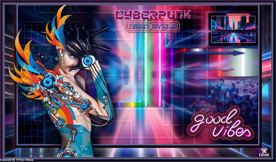Cyberpunk, neon style