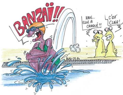 La maîtresse en maillot de bain !