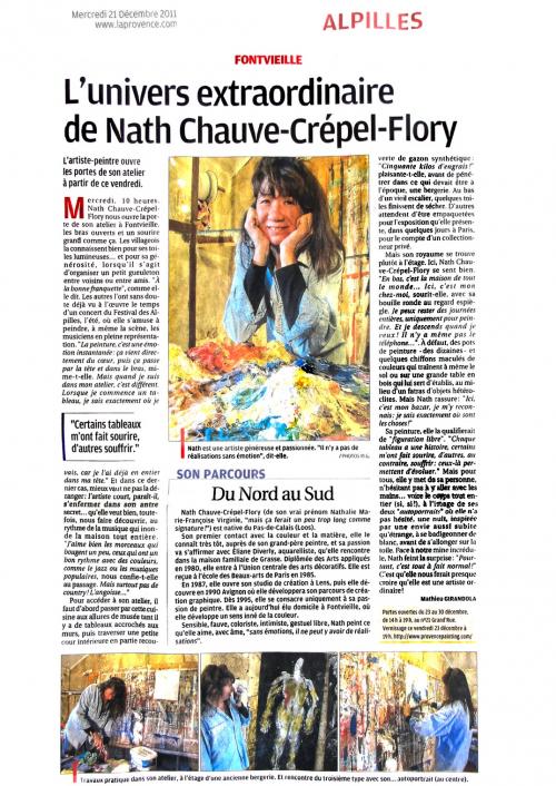 Festival des Alpilles en Provence, Nath Chauve 