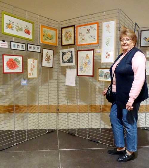 Les peintres de la section peinture des Amis du Châtillonnais ont exposé au salon avicole 2016