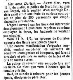 Epoux Stassart, adeptes du Père Dor (La Région de Charleroi, 25 janvier 1917)(Belgicapress)