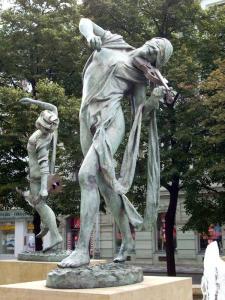 Prague : fontaine...