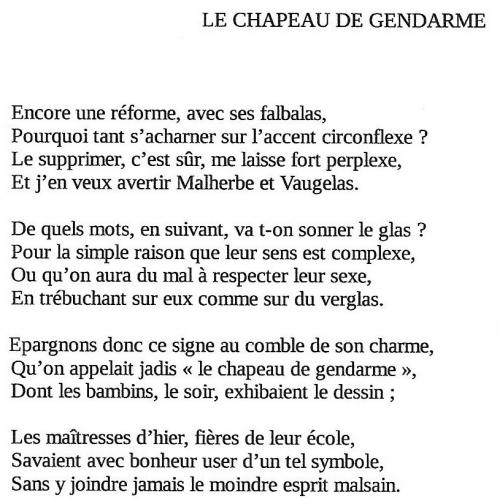 LE CHAPEAU DE GENDARME