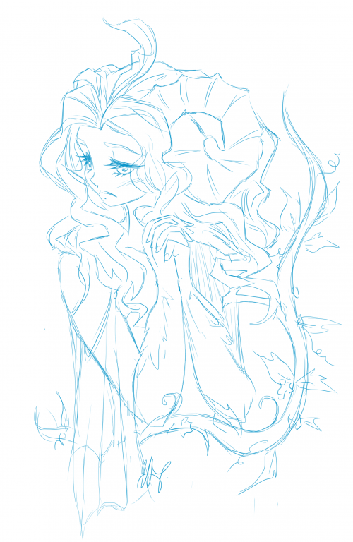 • Croquis femme satyre