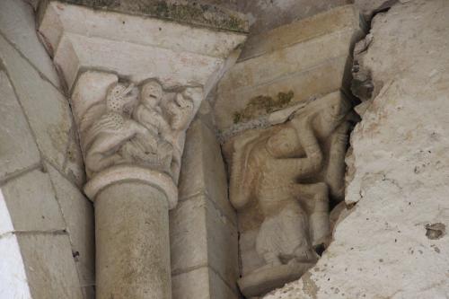 L'église de Gargilesse, les chapiteaux