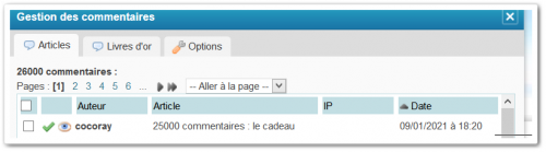26000 commentaires : la gagnante
