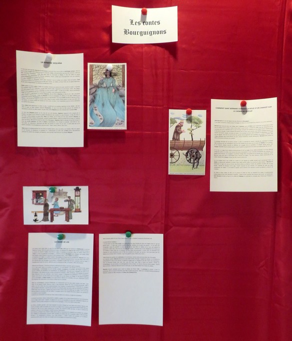 Une superbe exposition de livres de contes a eu lieu à la médiathèque Victorine de Chastenay