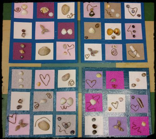 tableau nature coquillages