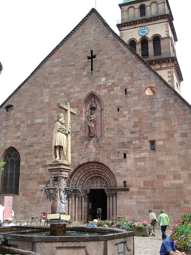 Kaysersberg Église façade occidentale.JPG