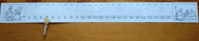 Calendrier de l'avent façon poutre du temps