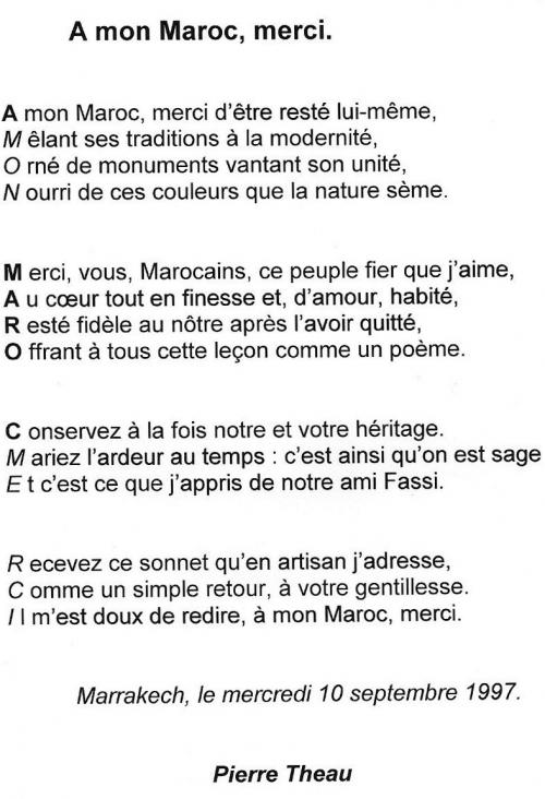 À MON MAROC