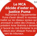 LA HONTE PUMA se moque du MCA