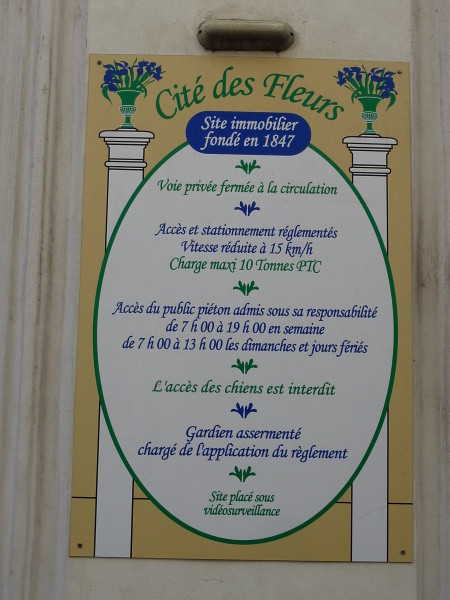 43 - Cité des Fleurs règlement de copropriété