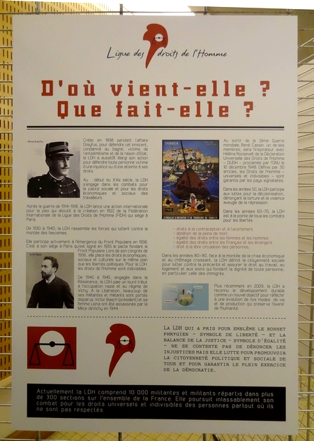 Une exposition et une conférence sur les origines de la Ligue des Droits de l'Homme