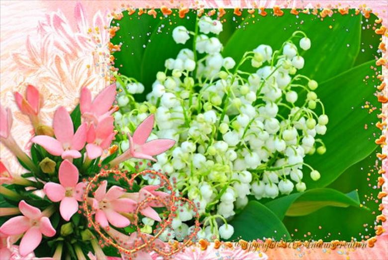 des fonds (fête du Muguet )pour vos créations