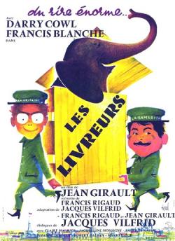 LES LIVREURS BOX OFFICE FRANCE 1961 AFFICHE DE CLEMENT HUREL
