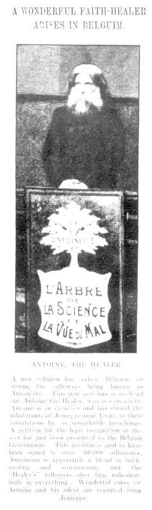 A Wonderful Faith-Healer arises in Belgium (Adelaide, Sa 28 Jan 1911)