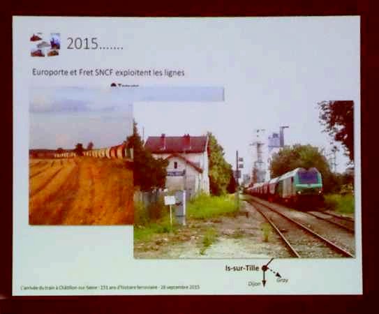 Une conférence fort intéressante sur l'arrivée du train à Châtillon sur Seine