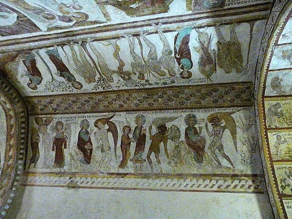 Fresque du XIIème siècle - Lignière de Touraine