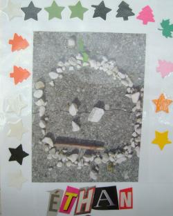 Portrait land art 