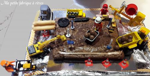 Gâteau anniversaire travaux chantier