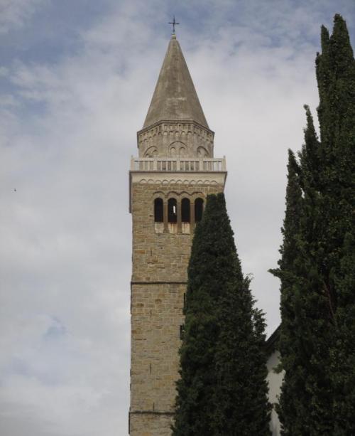 La Tour de la Ville à Koper vue de la place Brolo