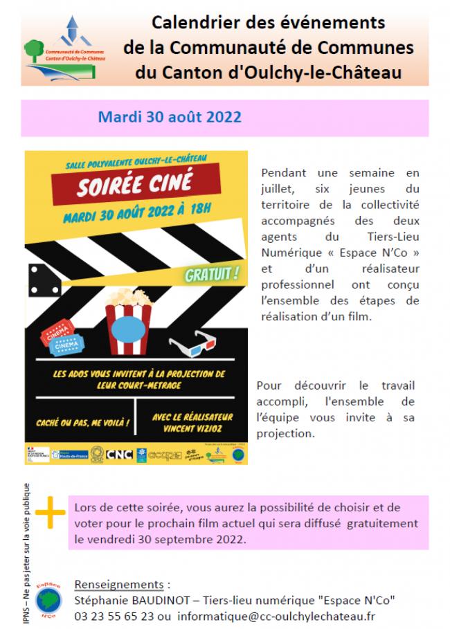 Calendrier des événements de la Communauté de Commune