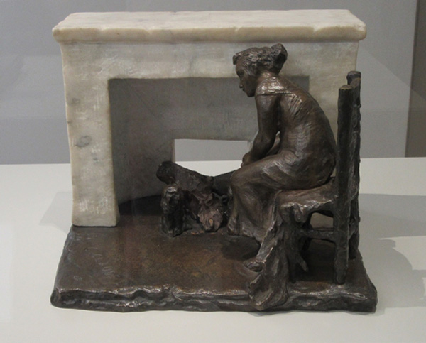 Visite du Musée de Nogent sur Seine avec l'ACC : la partie consacrée à la sculptrice Camille Claudel...