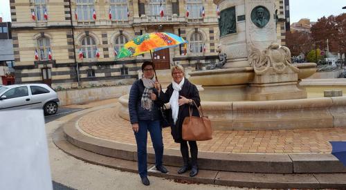 Ombrelles et fontaines