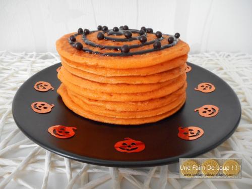 Pancakes d'Halloween à la fleur d'oranger