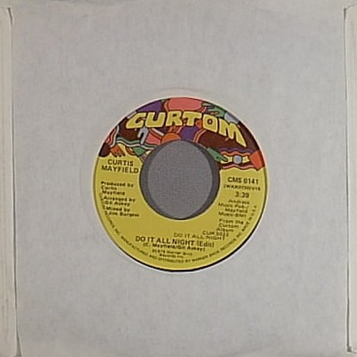 1978 : Single SP Curtom Records CMS 0141 Promo / CMS 0141 [ US ]
