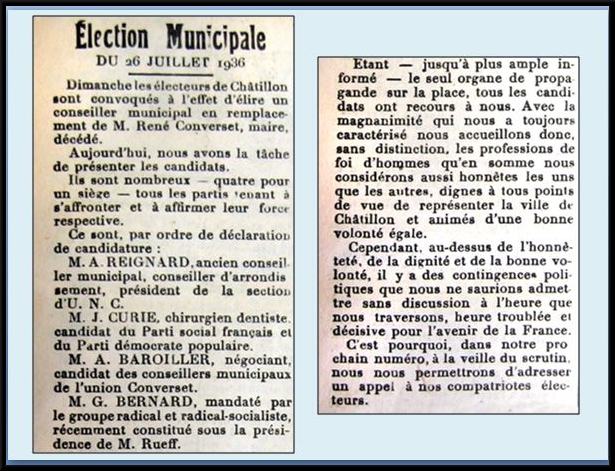Le Front Populaire vu par le "Châtillonnais et l'Auxois" de 1936 (partie 2)