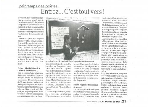 POÉSIE À L'ÉCOLE
