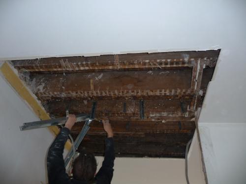 salle d'eau, faux plafond