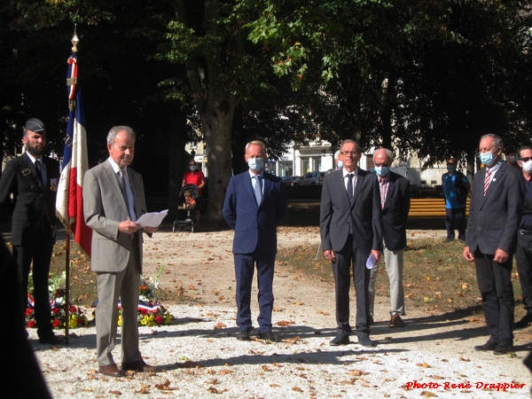 René Drappier a assisté aux cérémonies de commémoration de la Libération à Châtillon sur Seine