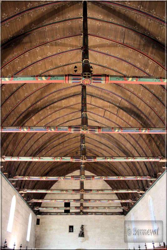 Bourgogne Les Hospices de Beaune plafond de  La Grande Salle des "Pôvres"