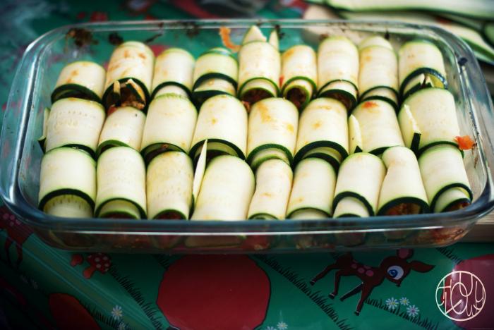 Recette des cannellonis de courgette (vegan)