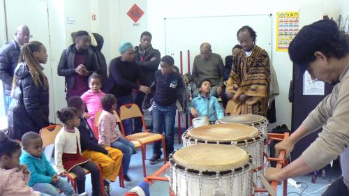 Quelques photos des ateliers autour du thème d'Haïti