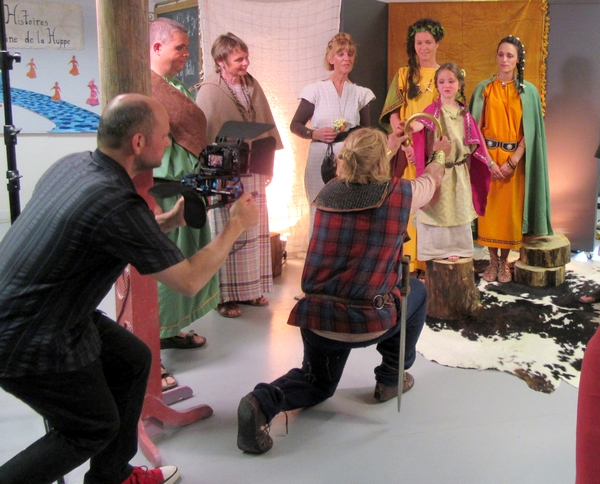 Le tournage du clip  sur la Dame de Vix par "La fabrique à Berlue" a enthousiasmé les visiteurs !