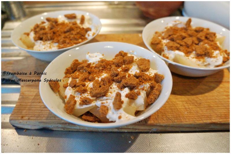 Poires Mascarpone Spéculos