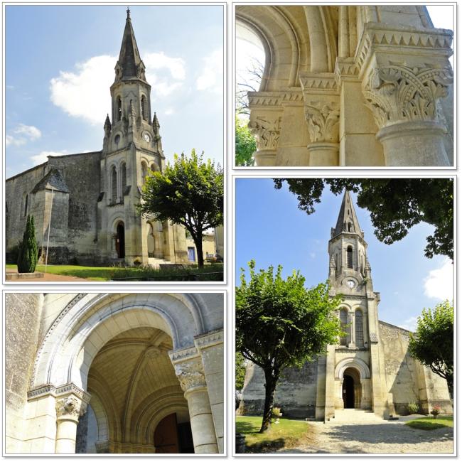 Chateau Beaulon, fontaines bleues l'église village