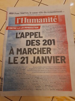 Contre la loi Immigration : Marchons le 21 janvier 