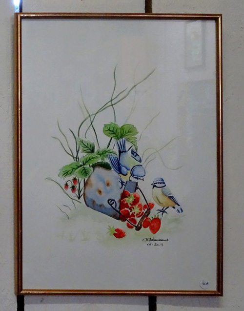 Chantal Archambaud expose ses aquarelles chez Laurence Petit, potière à Prusly sur Ource