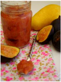 COMPOTE POIRES,FIGUES,VANILLE
