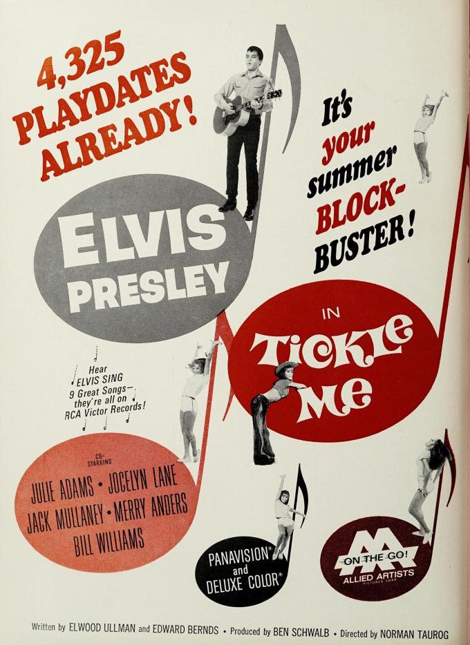TICKLE ME BOX OFFICE USA 1965