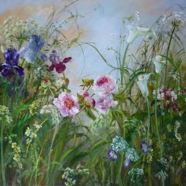 Peintures florales de : Sylvie Fortin