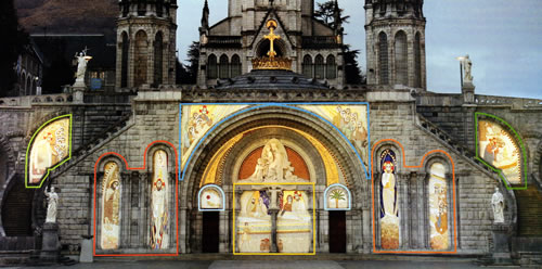 Lourdes : la basilique du Rosaire