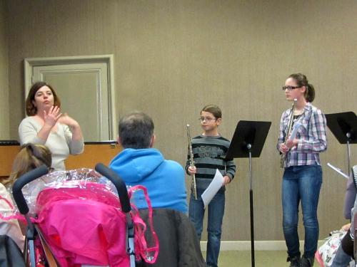 Les auditions des élèves flûtistes de l'Ecole de Musique de Châtillon sur Seine
