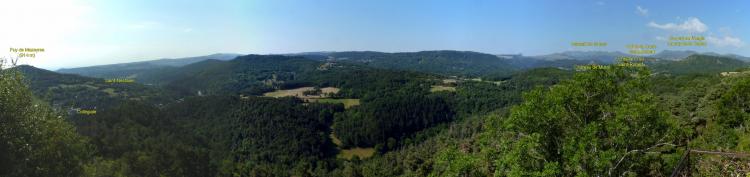 Panorama des grottes de Châteauneuf